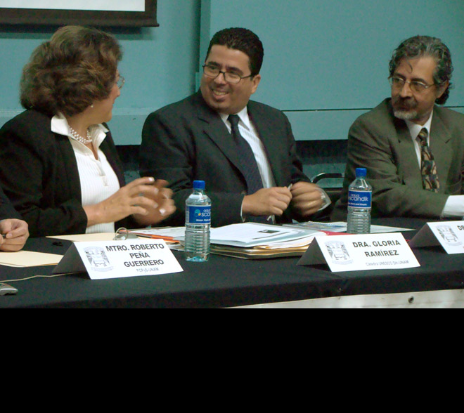 Dra. Gloria Ramírez, Cátedra UNESCO DH y el Relator Dr. Vernor Muñóz Villalobos, Relator sobre el Derecho a la Educación